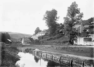 Sandplatz am Kanal von Liskeard nach Looe in der Nähe von Morval im Kornwalen um 1890