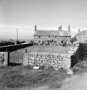 Botallack Manorschloss, Botallack, St Justin im Penwith-Kornwall. 1961