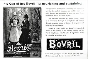 Black And White Food Images Drucke: Advertisement for Bovril