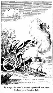European Fine Art Illustrations Drucke: One of the six anonymous illustrations (grotesque figure)