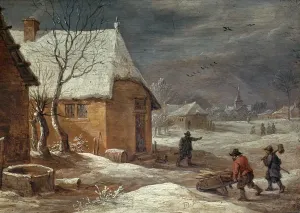 David Teniers The Younger Artwork Drucke: Winter (panel)