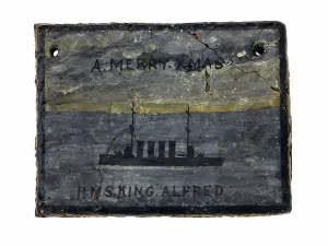 Early 20th Century Art UK Drucke: A rectangular cookie (rations of ship crew members)