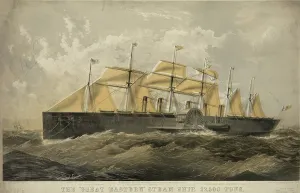 Great Eastern Ship Drucke: The Great Eastern steam ship