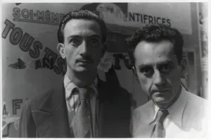 Drucke von 703502 Portrait of Man Ray und Salvador Dali, Paris, 1934 (Gelatinsilberdruck) von Vechten, Carl Van (1880-1964); Bibliothek des Kongresses, Washington D.C Salvador Dali Drucke: Porträt von Man Ray und Salvador Dali, Paris, 1934 (Gelatinsilberdruck)