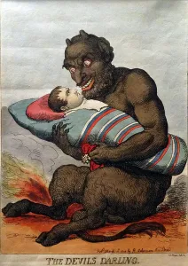 Napoleon Bonaparte Caricature Drucke: The Devils Darling
