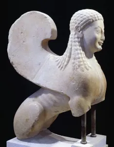 Flederhaussphinx, Skulptur aus dem 6.Jh.v.Chr., Altertum Griechenlands