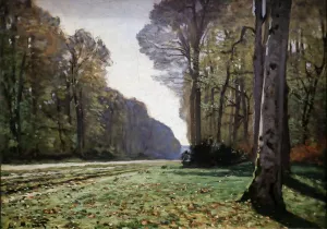 Drucke von Le Pave De Chailly 1865 (Öl auf Leinwand) von Monet, Claude (1840-1926); Musée d'Orsay, Paris, Frankreich; (add.info.: Le pave de Chailly 1865. Öl auf Leinwand) Claude Monet Drucke: Der Pave von Chailly 1865 (Öl auf Leinwand)