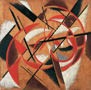 Drucke von FIA5401188 Raumfahrtkonstruktion - Peinture de Lyubov Sergeyevna Popova (1889-1924), 1920-1921 - Öl auf Spielholz, 112x112 - Staatliche Moderne Kunstsammlung Thessaloniki von der Popova Zeitgenössische Kunst Drucke: Bau der Raumfahrttruppe - Malerei von Lyubov Sergeyevna Popova (1889-1924)