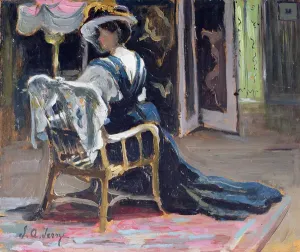 Woman In Studio Setting Drucke: In the Studio (panel)