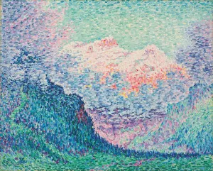 Drucke von 1769170 Les Diablerets (L Oldenhorn und der Becabesson), 1903 (Öl auf Leinwand) von Signac, Paul (1863-1935); 65x81 cm; Privatbesitz; add.info.: Les Diablerets (L Oldenhorn und der Becabesson) Impressionistische Gemälde Drucke: Die Diablerets (Alt-Oldenhorn und der Becabesson), 1903 (Öl auf Leinwand)