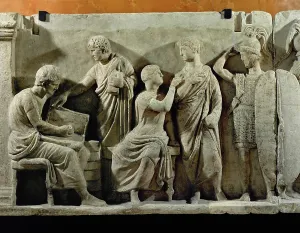 Roman Relief Sculpture Drucke: Census and registration