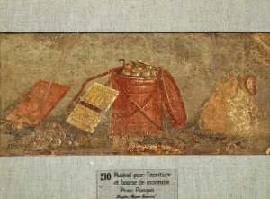 Pompeii Fresco Drucke: Instrumentum scriptorium