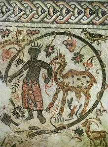 6th Century Mosaics Drucke: Vine trellis panel