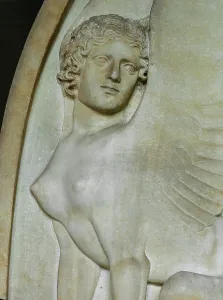 European Antiquity Artwork Drucke: Winged Sphinx