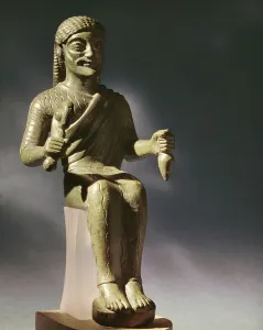 Greek Mythology Figures Drucke: Zeus on his throne