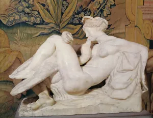 Drucke von 900444 Leda und der Schwan (Marmor) von Ammannati, Bartolomeo (1511-92); Museo Nazionale del Bargello, Florenz, Toscana, Italien; (Zusatzinfo.: Leda und der Schwan) Michelangelo Drucke: Leda und der Schwan (Marmor)