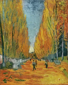 Botanisch Drucke: Die Aleye der Alyskampe, Arles, 1888 (Öl auf Leinwand)