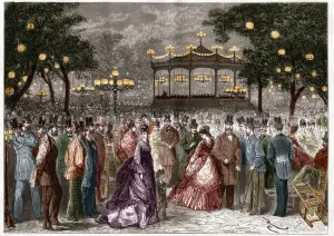 Paris: ein Sommerfreitag auf der Champs-Elysées-Konzert (Champs Elysees)