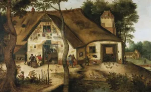 Die Auberge Saint-Michel (Öl auf Leinwand)