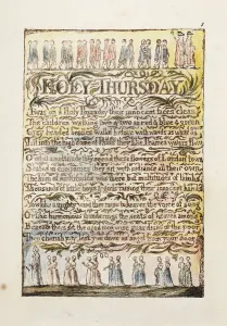 Heiliger Donnerstag, 1789 (hand-kolorierte Reliefradierung, Wasserfarbe)