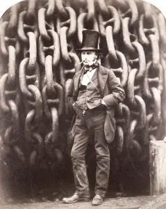 Isambard Kingdom Brunel Drucke: Istamburds Königreich Brunel steht vor den Startketten der