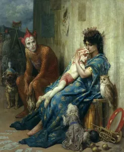 Bildende Kunst Drucke: Die Salammbanzen, 1874 (Öl auf Leinwand)