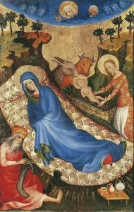 Netherlandish Painting Drucke: Nativity (tempera on panel)