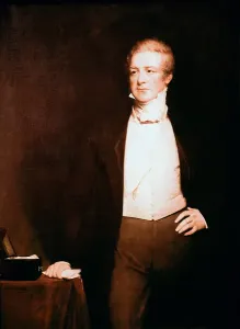 Porträt von Sir Robert Peel, Politiker, 19. Jahrhundert (Gemälde)