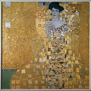 Drucke von JLJ4658051 Porträt von Adele Bloch-Bauer 1907 Öl auf Leinwand mit Silber und Gold; Klimt, Gustav (1862-1918) 140x140 cm Gustav Klimt Drucke: Porträt der Adele Bloch-Bauer, 1907 (Öl auf Leinwand mit Silber und Gold)