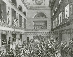 Drucke von UIG3697214 Französische Revolution; (Hinweis: Französische Revolution. Die Ermordung des Abgeordneten Jean-Bertrand Feraud (1759-1795) in der Nationalkonvention, 20. Mai 1795. Radierung, 18 Jean Duplessi-Bertaux Drucke: Französische Revolution