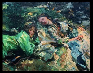 Drucke von Der Doktortitel 30430 Die Brücke von Sargent, John Singer (1856-1925); Privatbesitz; Amerikanisch, urheberrechtsfrei John Singer Sargent Drucke: The Brook