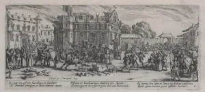 Jacques Callot Artist Drucke: Devastation of a Monastery (Devastation d un monastere)