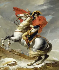 Napoleon über den Großen St.-Bernhard-Pass am 20. Mai 1800/02 (Öl auf Leinwand)