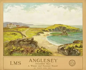 Eisenbahn-Plakate Drucke: Wales, um 1925 (Farbdruck)