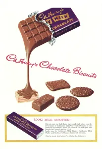 English School Artwork For Sale Drucke: Advert for Cadbury's Chocolate Biscuits