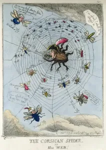 Der Korsische Spinne im Netzwerk (Radierung)