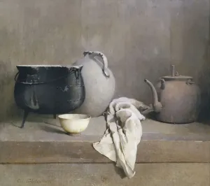 Drucke von Ein Studium im Grau auf Leinwand aus Öl von Carlssen, Emil (1853–1932), datiert 1906: 86.4 x 96.5 cm; Dallas Museum of Kunst in Texas/USA - Sammlung der Munger-Stiftung; Amerikanisch Küche Drucke: Studium im Grau, 1906 (Öl auf Leinwand)