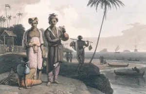 William Daniell Artist Drucke: The Malays of Java, engraved by the artists, pub. by Longman, Hurst, Rees and Orme