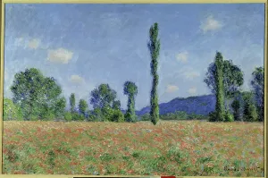 Drucke von JLJ4642954 Blumenwiese, 1890 (Öl auf Leinwand) von Monet, Claude (1840-1926); The Art Institute of Chicago, IL, USA; (add.info.: Blumenwiese. Gemälde von Claude Monet (1840-1926), 1890 Claude Monet Drucke: Blumenfeld mit Mohn, 1890 (Öl auf Leinwand)