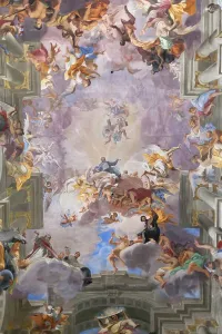 Kirche Sant Ignazio di Loyola, Rom, Italien, 17. Jahrhundert (Fresko)