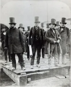 Isambard Kingdom Brunel Engineer Drucke: (L to R) John Scott Russell, Henry Wakefield, Isambard Kingdom Brunel