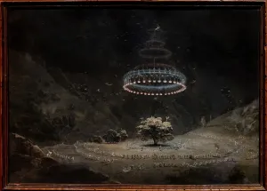 Botanisch Drucke: Der Walnussbaum in Benevento (der Hexensabbat), 1822-26 (w / c auf Papier).