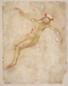 Zeichnungen Drucke: Der tote Christus, um 1432 (Bleistift mit Wasch auf Papier).