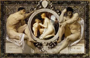 Drucke von FIA5395003 Idyll - Klimt, Gustav (1862-1918) - 1884 - Öl auf Leinwand - 49,5x73,5 - Museum Wien von Klimt, Gustav (1862-1918); Städtisches Museum Wien Gustav Klimt Drucke: Idyll - Klimt, Gustav (1862-1918) - 1884 - Öl auf Leinwand - 49,5 x 73,5 - Wiener Museum