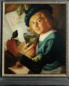 Dutch Golden Age Artist Drucke: The young drinker (panting)