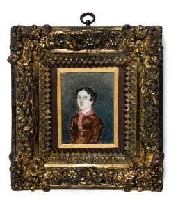 Miniatür von Anne Lister von Shibden Hall (ohne Wahrheit auf Papier)
