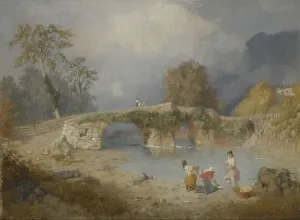 Klärung für feines Wetter in Beddgelert, Nordwales, 1867 (Ölgemälde auf Leinwand)