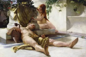 Nach dem Bacchanalien, 1898 (Öl auf Leinwand)