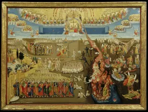 Drucke von BNK258100 Die Rückkehr Gottes, 1794 (Eiertempera and Goldblatt auf Holzplatte) von Abraham (18. Jahrhundert); 55x73 cm; Benaki Museum, Athen Griechenland; 🕰 Benaki Museum ; Geschenk A Rembrandt Drucke: Die Rückkehr Gottes, 1794 (Ei-Tempera und Goldblatt auf Leinwand)
