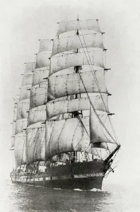 Dampfschiff Drucke: Die Lancing (litho)